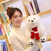 Cute Scarf Polar Bear Doll Plush Toy Ragdoll Cute Children's Gift