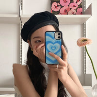 Blue Love Mobile Phone Case Silica Gel