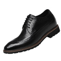 Bullock Men's 8cm Height-increasing Derby Shoes In British Style