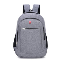 Backpack Solid Color Lightweight Student School Bag