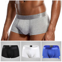 Modal Men's Low Waist Panties Solid Color Underwear