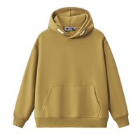 Autumn Trendy Korean Preppy Style Solid Color Pullover Hooded Loose Sweater Men