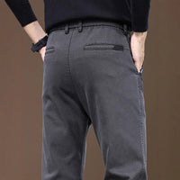 Chaolunbu Mens Light Mature Casual Pants Straight