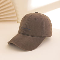 Embroidered Slogan Sunshade Versatile Adjustable Casual Baseball Cap Suitable For All Seasons, Daily Outings, Outdoor Activities, Fashionable Beanie Hat