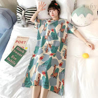 Cute Striped Womens Short-sleeve Loungewear With Color-blocking