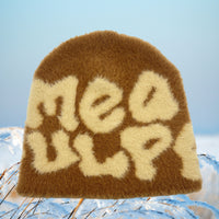 MEA Letter Jacquard Beanie Warm Knitted Hat