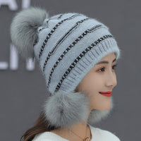 Women's Fashion Thick Warm Wool Knitted Hat