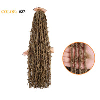 African Butterfly Curve Chemical Fiber Crochet Dirty Braid Wig