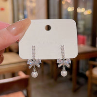 Retro Stud Designer Touch Statement Drop Earrings