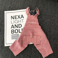 Autumn And Winter Pet Corduroy Overalls