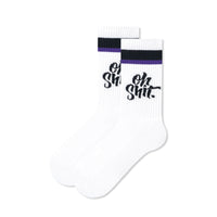 Street Sports Men's Korean Version Of The Letter White Mid-tube Thickened Basketball Socks