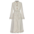 Ladies Tassel Lace-up Waist-tight Coat Jacket
