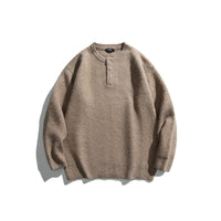 New Men's Twist Braid Sweater Cardigan
