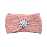 European And American Diamond Knitted Headband Ear Protector