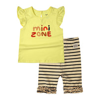 Children's Short-sleeved Baby Blouse Western Style Two-Piece Suit