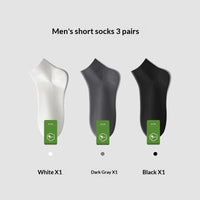 Men's Pure Cotton Odor-Resistant Sweat-Absorbent Mid-Calf Socks For Summer
