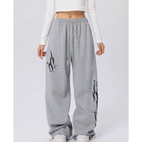 High Waist Drawstring Loose European And American Hot Girl Style Sports Pants Female