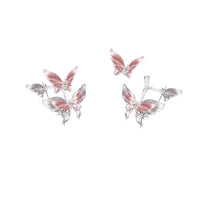 Butterfly Stud Earrings Light Luxury Romantic And Versatile