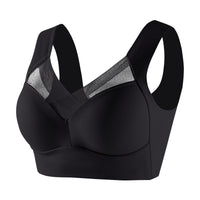 Plus Size Underwear Wireless Beauty Back Underwear Thin Push-up Adjustable Seamless Ice Silk Fixed Cup Bra Cross-border