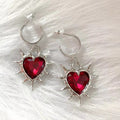 Thorned Heart Pendant Earrings With A Luxe Vibe