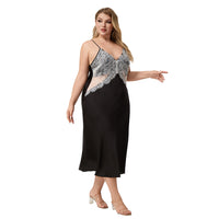 Womens Lace Sexy Nightgown Long Loungewear