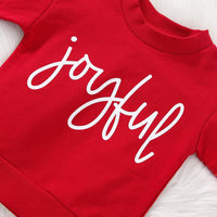 Girls' Long-sleeved Sweatshirt Striped Pants Set