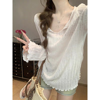 Womens Sheer Loose-fitting Sun-protective Tunic