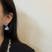 Niche-design Rhinestone-detailed Drop Earrings