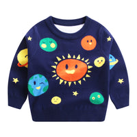 Children's Autumn And Winter New Double-layer Cotton Sweater