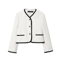 Fashion Women's Wear Trim Velvet Coat