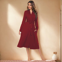 Milk Silk Pocket Bathrobe Pajamas Women