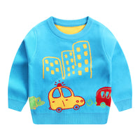 Children's Autumn And Winter New Double-layer Cotton Sweater