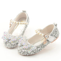 Children's New Bow Show Velcro Princess Shoes
