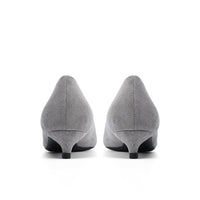 Women's Pointed Toe Fine Gold Suede High Heels