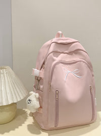 Large Capacity Girl Bow Backpack With College Style