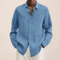 Men's Autumn New Casual Cotton Linen Shirt