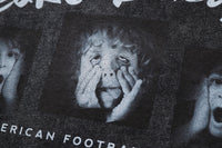 Facial Expression Bag Spoof Printed Distressed Long Sleeves