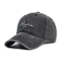 Washed Cotton Printed Hat Distressed Dad Hat