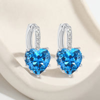 Women's High-End Light-Luxury Silver Heart Ear Clips