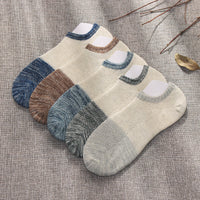 Summer Low-cut Solid-color Business Cotton Trendy Sweat-absorbent Breathable And Low-cut Ankle Socks