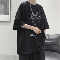 Mens Trendy Loose-fitting Short-sleeve T-shirt