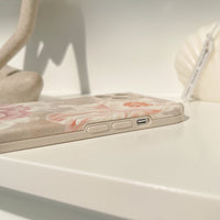 Retro Big Flower Phone Case Silicone