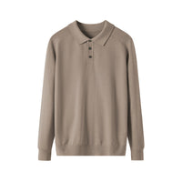 Men's Long-sleeved Sweater Lapel Comfortable All-match Sweater