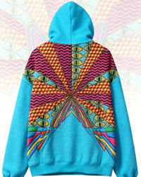 Printed Loose Hip-hop Hooded Sweatshirt
