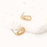 Hollow-out Niche High-grade Geometric Design Ear Studs