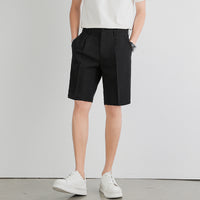 Men's Straight-Leg Plus-Size Business Suit Shorts