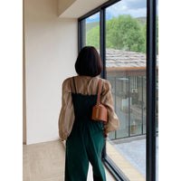 Fashion Pleated Waist Casual Temperament Jumpsuit