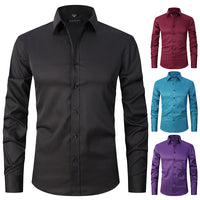 Elastic Shirt Men's Long Sleeves