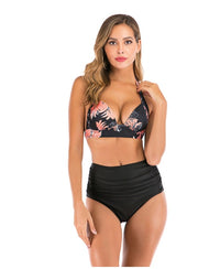 Sexy Printed High-waisted Two-piece Swimsuit