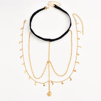 Creative Simple Multilayer Star Moon Elastic Thigh Chain Women